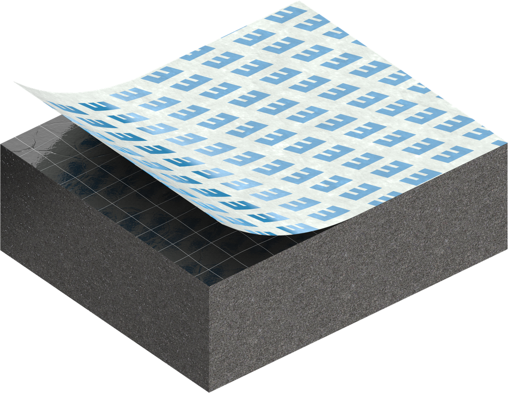 Zellgummi 10 x 25 mm, EPDM schwarz dehnungsfrei und selbstklebende Montagehilfe