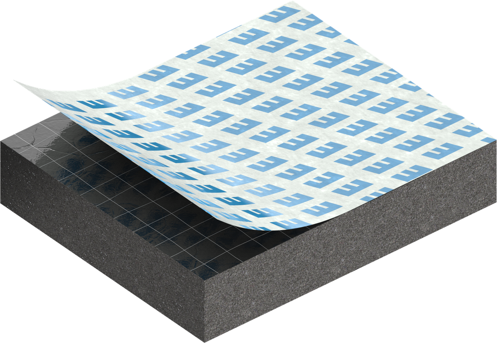 Zellgummi 6 x 25 mm, CR schwarz dehnungsfrei und selbstklebende Montagehilfe