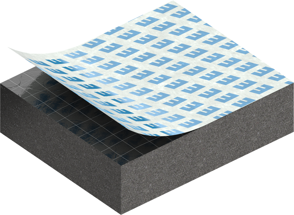 Zellgummi 8 x 25 mm, CR schwarz dehnungsfrei und selbstklebende Montagehilfe