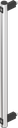 Maniglia tubolare, alluminio anodizzato