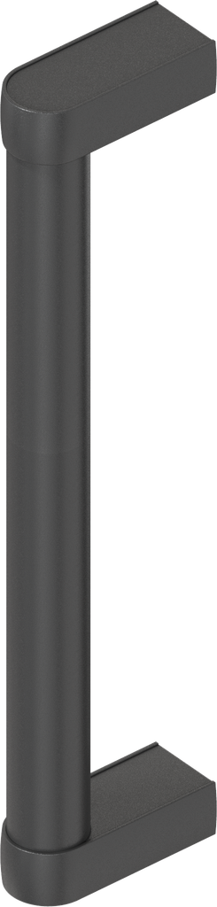 Buisgreep, Aluminium zwart plastic gecoat