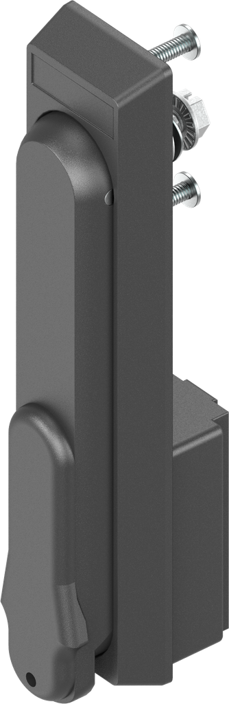 Zwenkgreep met rondcilinder sleutelnummer EK 333, polyamide GF zwart