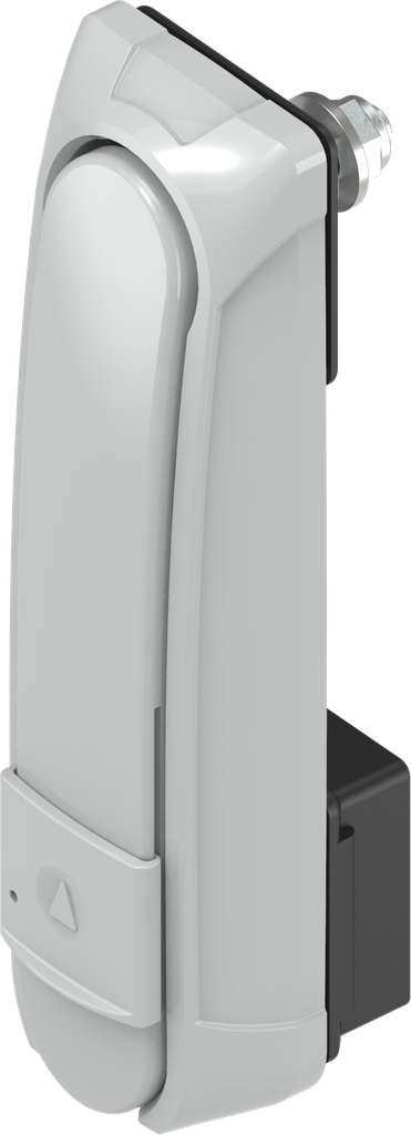 Zwenkgreep "lang" met WK2 voor profiel-halfcilinder 45 mm (A = 35 mm), Zamak grijs poedergecoat RAL 7038
