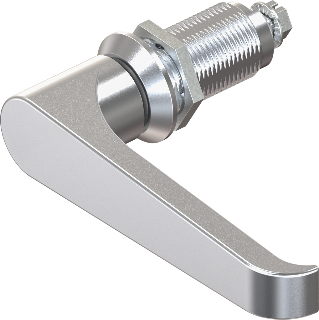 L-handle quarter turn, non-keyed, Zinc die chrome-plated