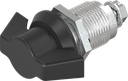 Knevelslot zonder cilinder, Zamak en polyamide zwart
