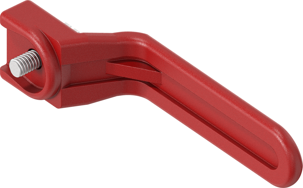poignée intérieure, polyamide rouge