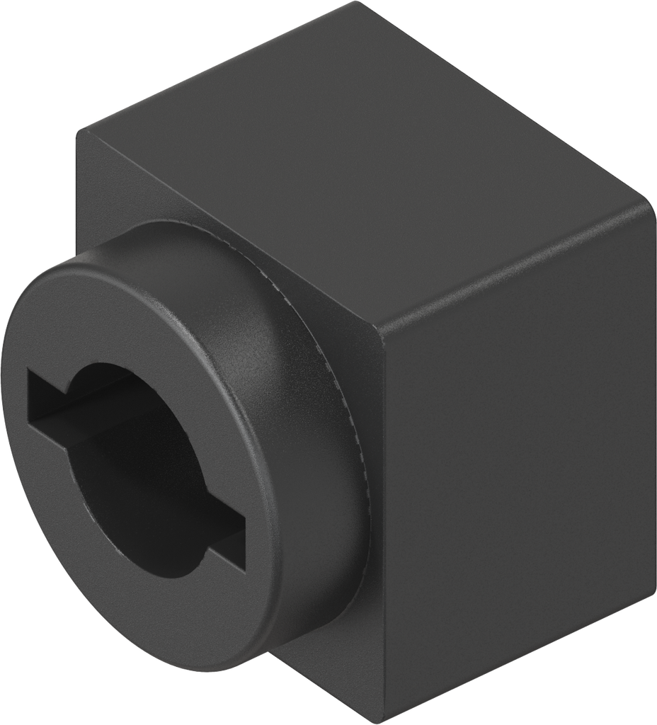 Scatola per doppia aletta, ABS nero