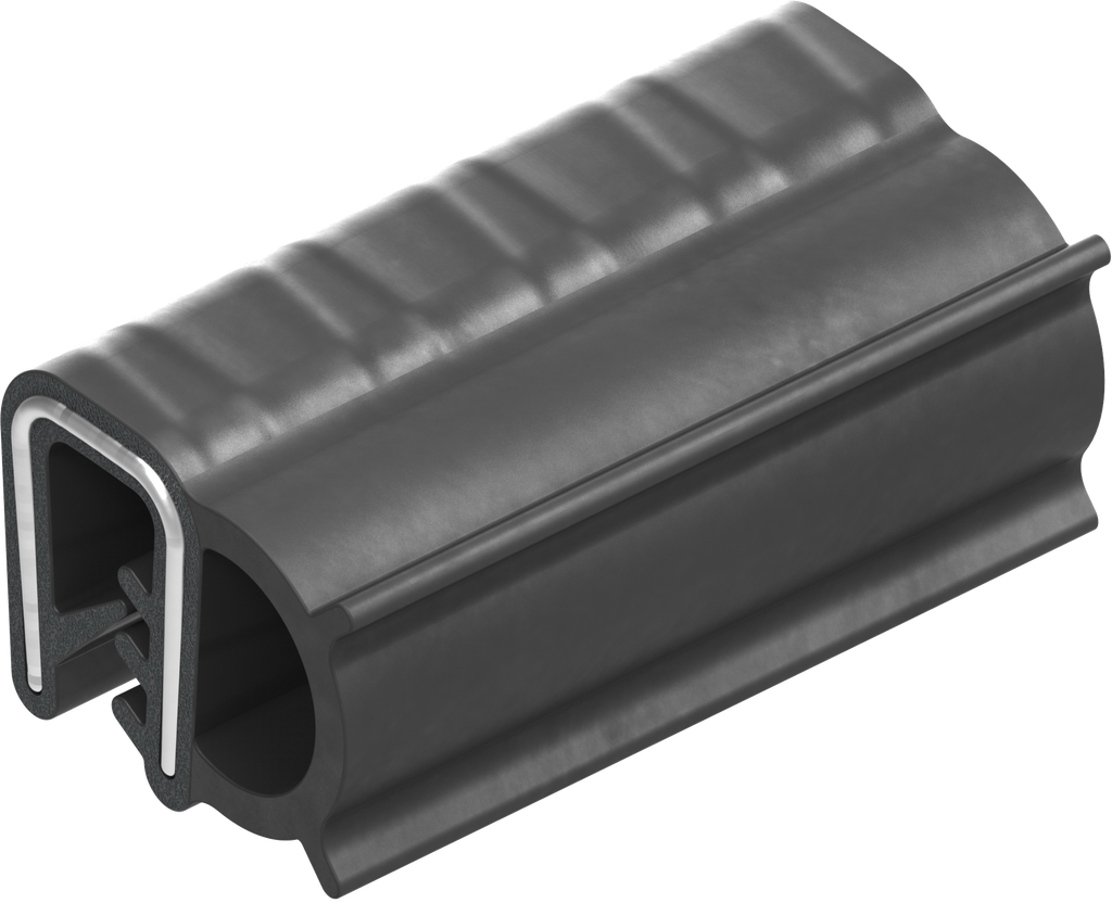 Afdichtprofiel zelfklemmend, Sponsrubber EPDM; klemprofiel EPDM 65 ± 5 Shore A zwart