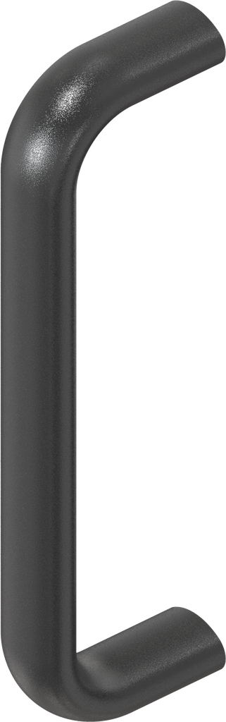 Bow-type handle, Aluminium black plastic-coated