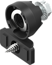Sluitlipadapter met montagebeugel, PBT GF en polyamide GF zwart
