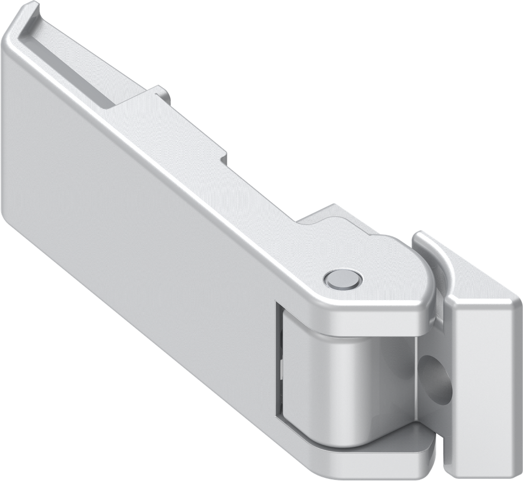 Bisagra, zamak recubierto de polvo aluminio blanco