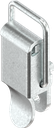 Spanslot met spanbeugel zonder oog voor hangslot, met montagegaten, Staal verzinkt DS plus Top Coat