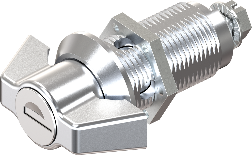 Knevelslot sleutelnummer EK 333, Zamak verchroomd