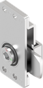 Chiusura 1/4 di giro di sicurezza per linguetta con esagono interno 8 con riferimento rosso-verde, acciaio inox AISI 304